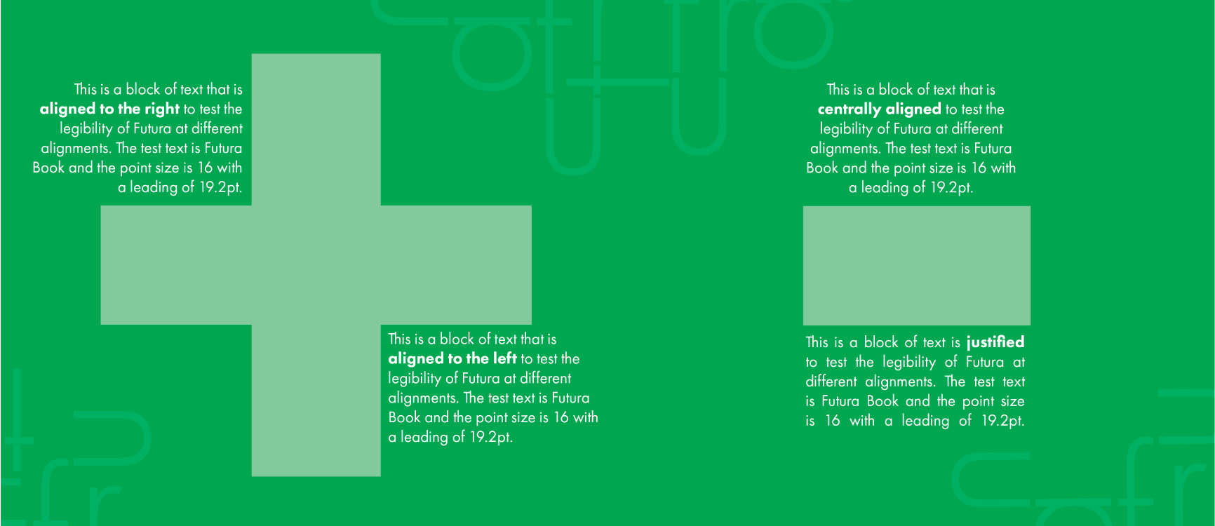 An image of the twelth spread of the Futura type sampler