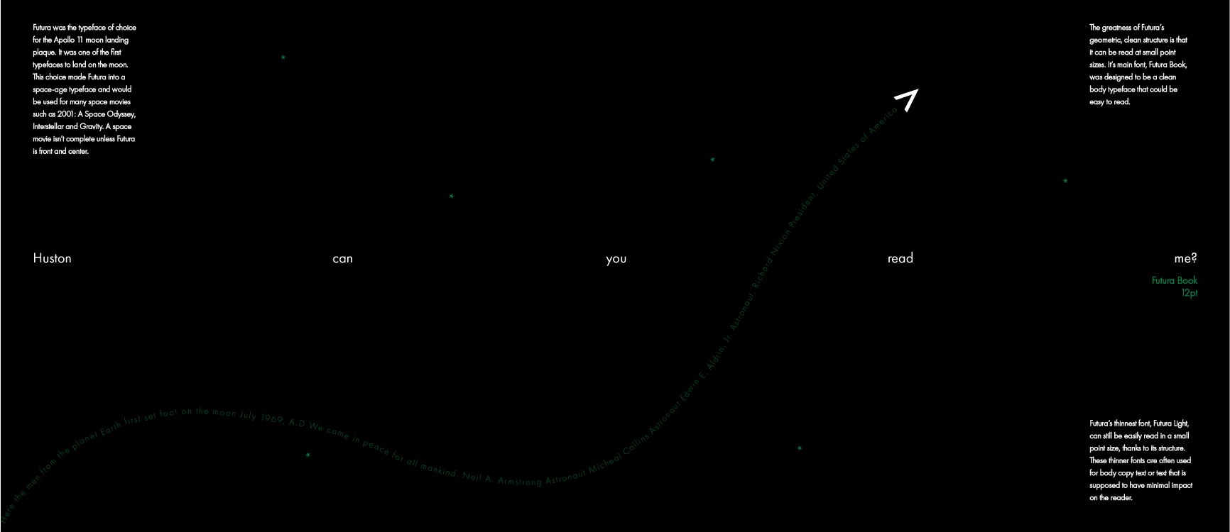 An image of the eigth spread of the Futura type sampler