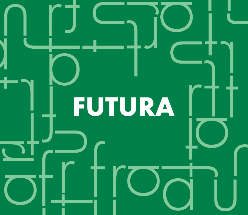 An image of the front cover of the Futura type sampler